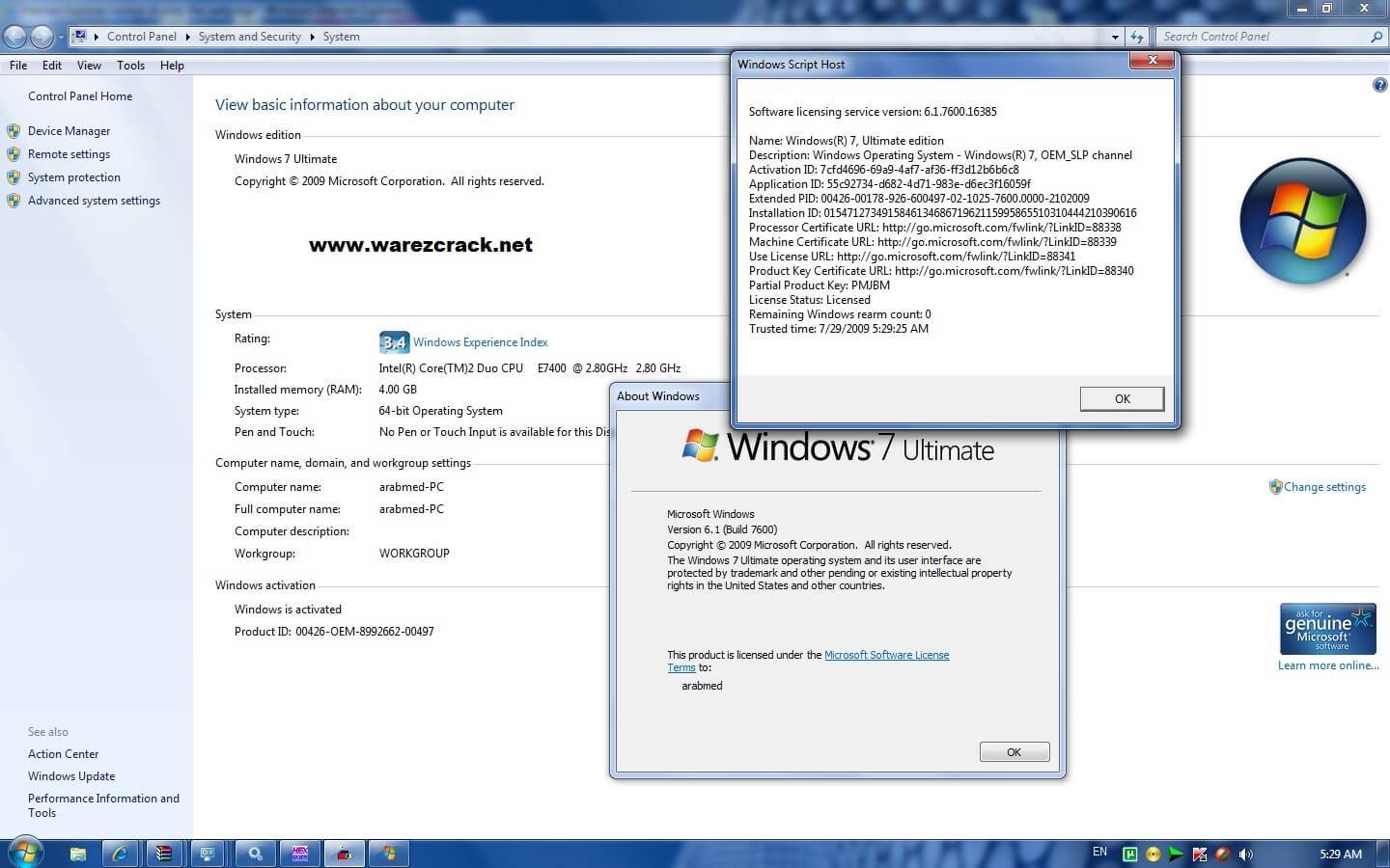 Windows Vista Ultimate Product Key